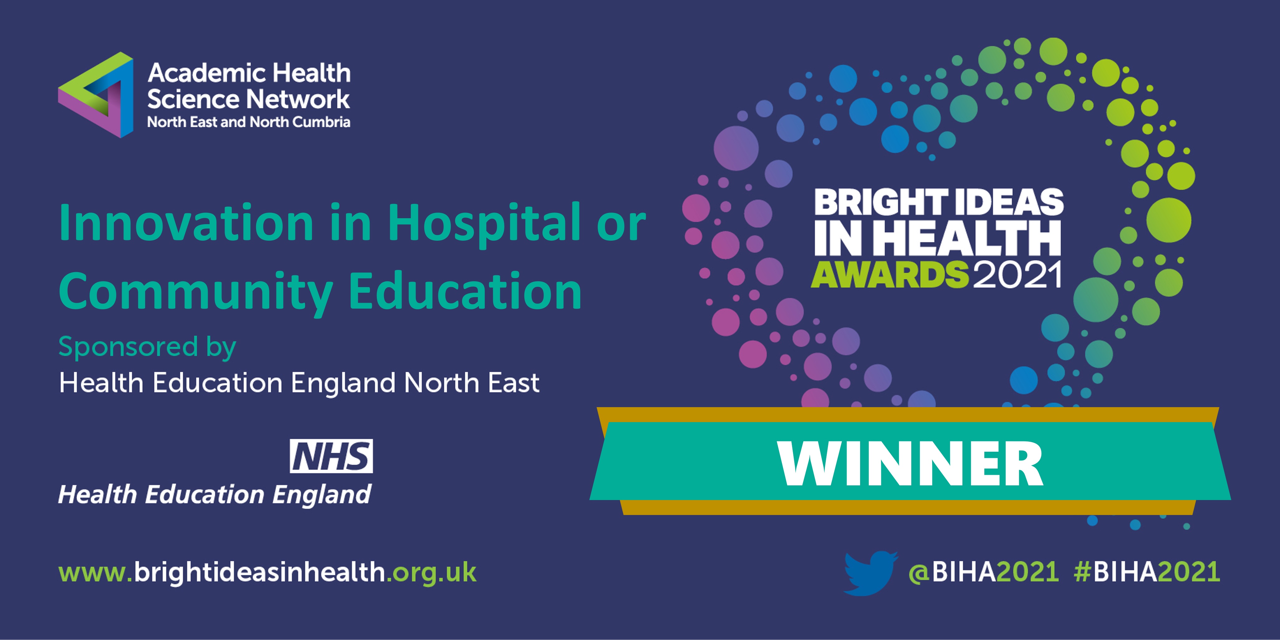 Innovation. in Hospital or Community education winner